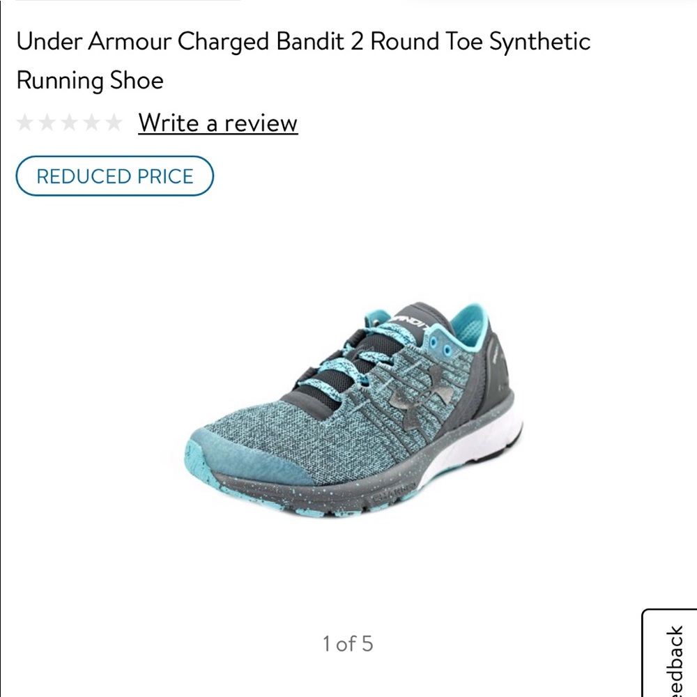 Lightly Worn UA Bandit 2 running shoes